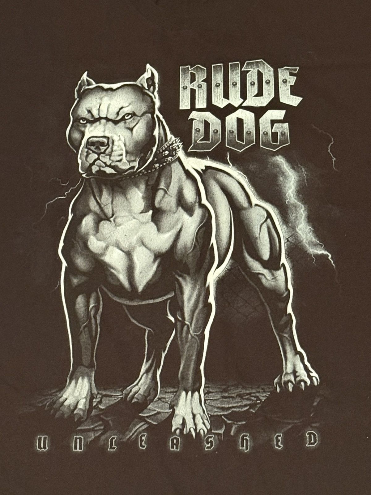 Vintage Vintage Raw Dog Pittbull Tee Size US XL / EU 56 / 4 - 3 Thumbnail