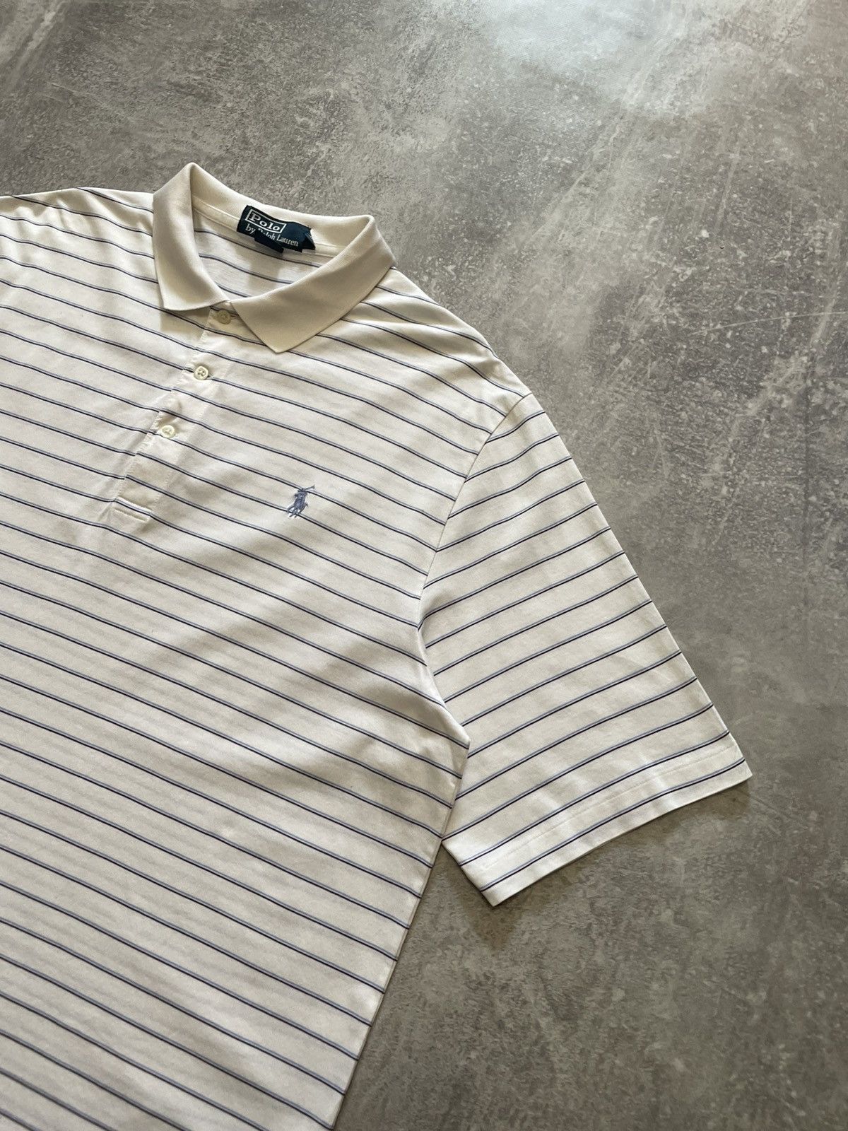 Polo Ralph Lauren Vintage Polo Ralph Lauren Striped Polo Shirt Size L Size US L / EU 52-54 / 3 - 5 Thumbnail