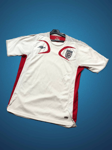 Umbro Umbro England FC 2006-2007 Home T-Shirt Jersey Size M Size US M / EU 48-50 / 2 - 1 Thumbnail