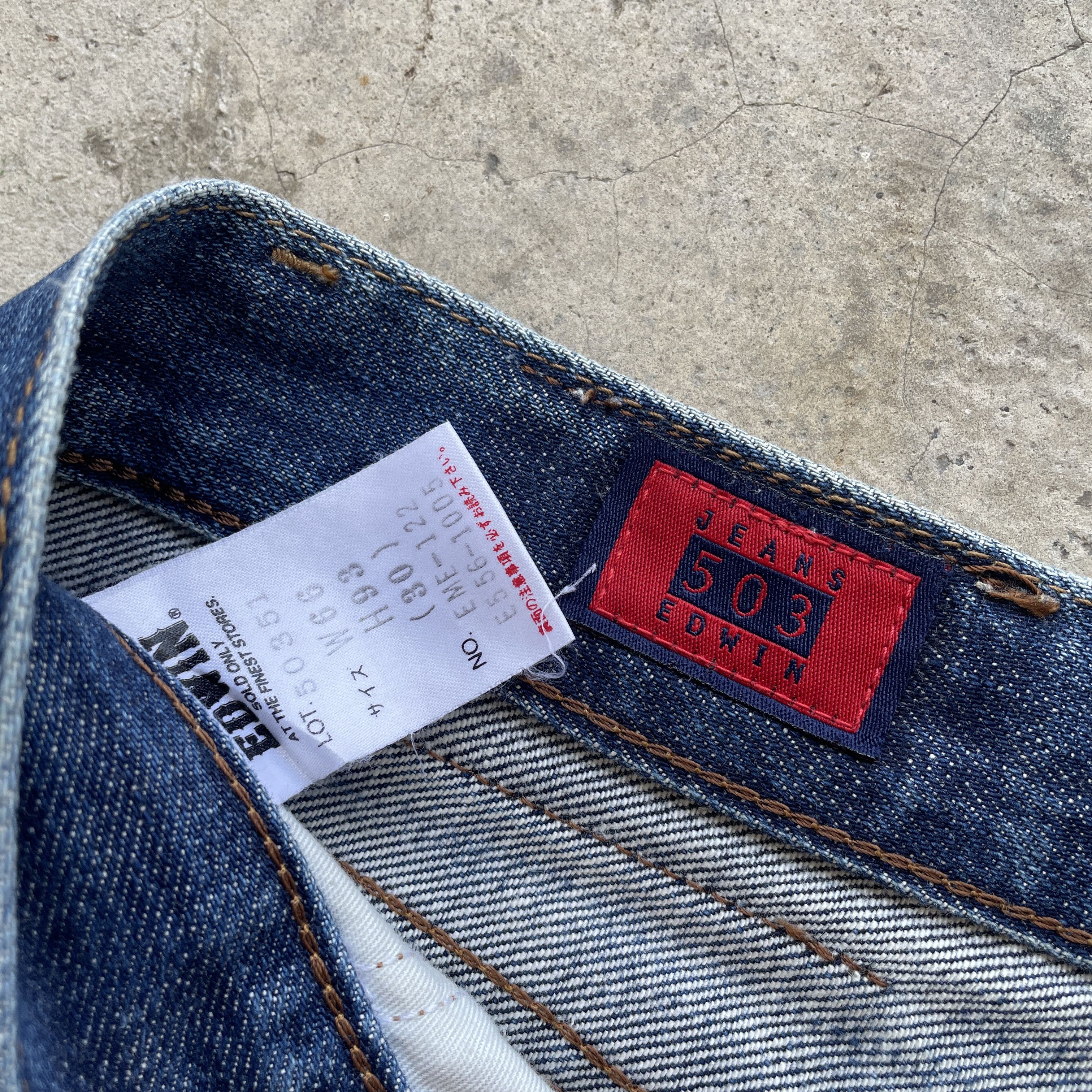 Japanese Brand VINTAGE EDWIN 503 FLARE DENIM FADED BOOTCUT PANTS JEANS W29 Size US 29 - 7 Thumbnail