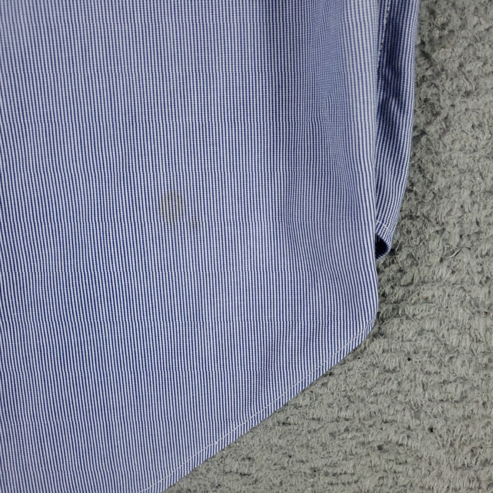 Ralph Lauren Ralph Lauren Dress Shirt Male 16 Blue Stripe Button Up Long Sleeve Non-Iron Regular Fit Adult Medium Blue - Classic American Style Mens Size 42R - 4 Thumbnail