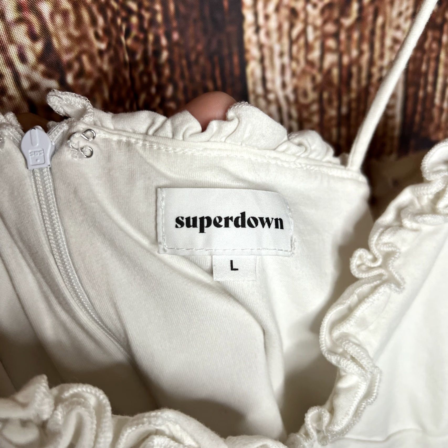 superdown Superdown White Sleeveless Bodysuit Womens Large Size L / US 10 / IT 46 - 2 Thumbnail