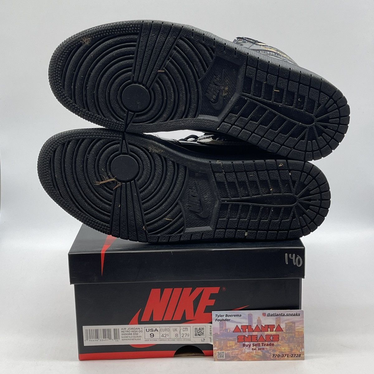 Jordan Brand Air Jordan 1 high metallic gold Size US 9 / EU 42 - 7 Thumbnail
