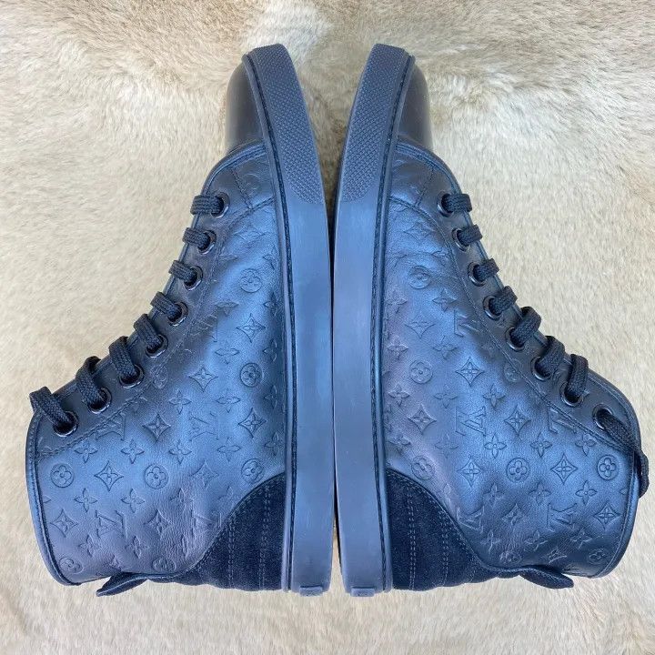 Louis Vuitton Louis Vuitton Rivoli Leather High-Top Sneakers -2508 Size US 5 / EU 37 - 4 Thumbnail