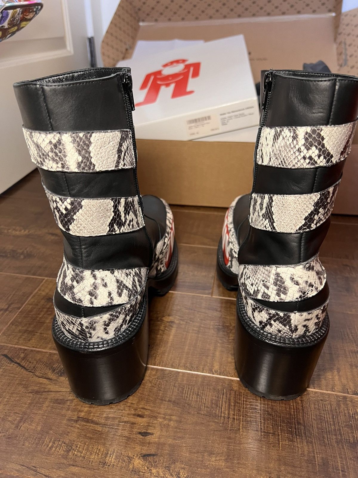 Walter Van Beirendonck Walter Van Beirendonck FW23 Viper Heel Boots Size US 12 / EU 45 - 7 Thumbnail