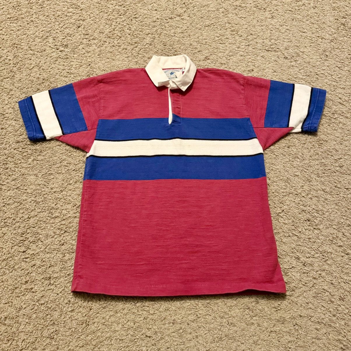 Lands' End VINTAGE 90s LANDS END RUGBY SHIRT! Size US L / EU 52-54 / 3 - 1 Thumbnail