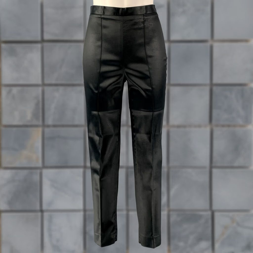 Balmain BALMAIN Black Acetate Blend Casual Pants, Size 4, Women, Adult, Solid, Stretch, Regular, IT 40, 29.5 Inseam Size 27" / US 4 / IT 40 - 1 Thumbnail