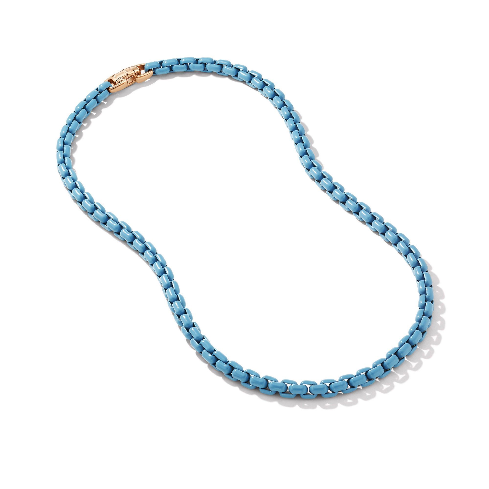 David Yurman o1w1db10525 N17517 Necklace in Blue Acrylic with 14K Gold Size ONE SIZE - 2 Thumbnail