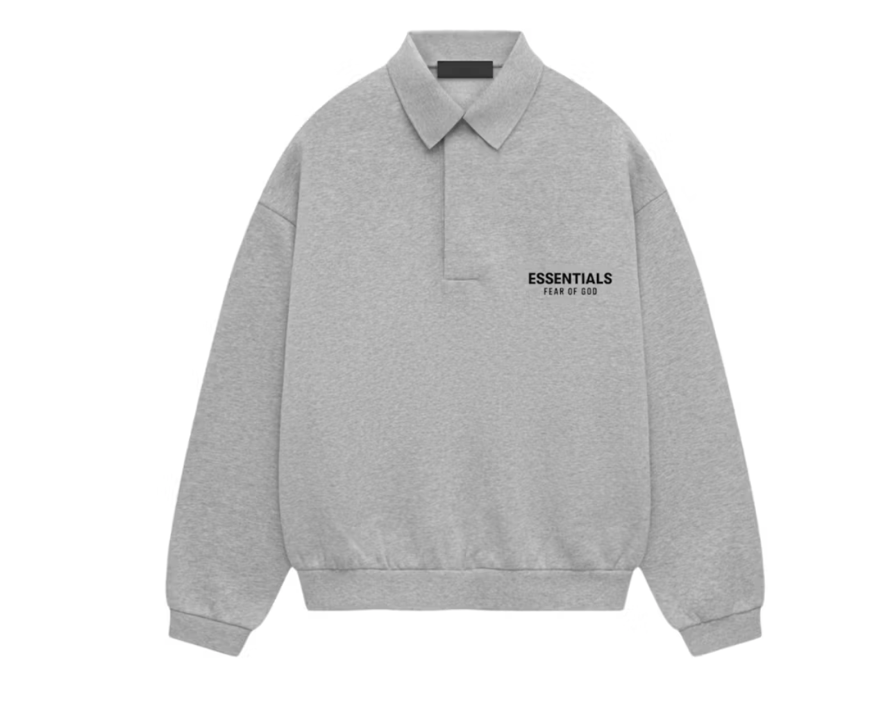 Essentials Fear of God Essentials Fleece Polo Light Heather Gray S Size US S / EU 44-46 / 1 - 2 Thumbnail