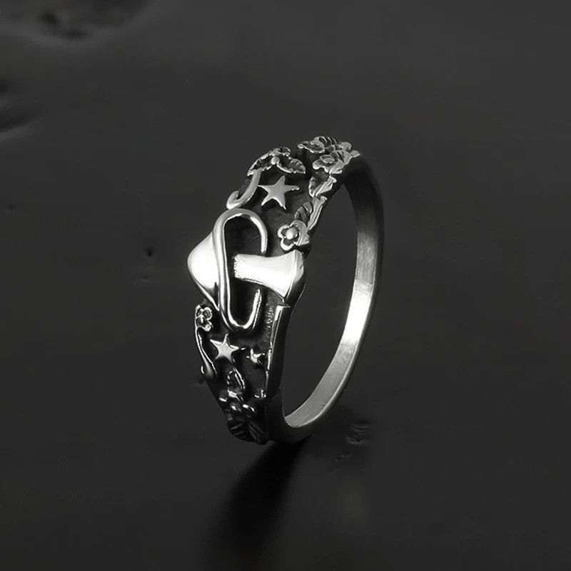 Jewelry Star Flower Pattern Ring Size ONE SIZE - 4 Thumbnail