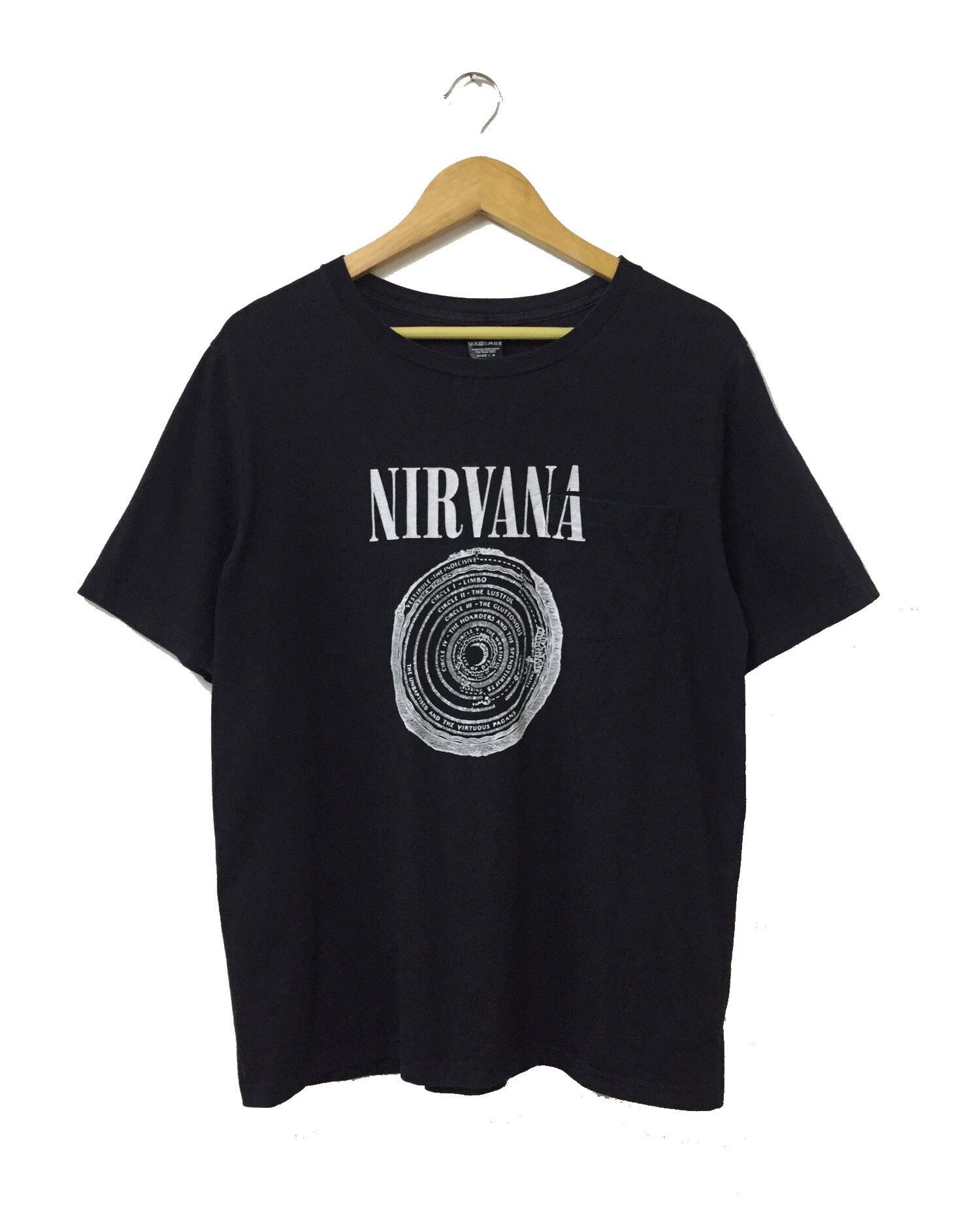 image of Band Tees x Number N Ine Number Nine Nirvana Vestibule Band Japanese Tshirt in Black (Size Large)