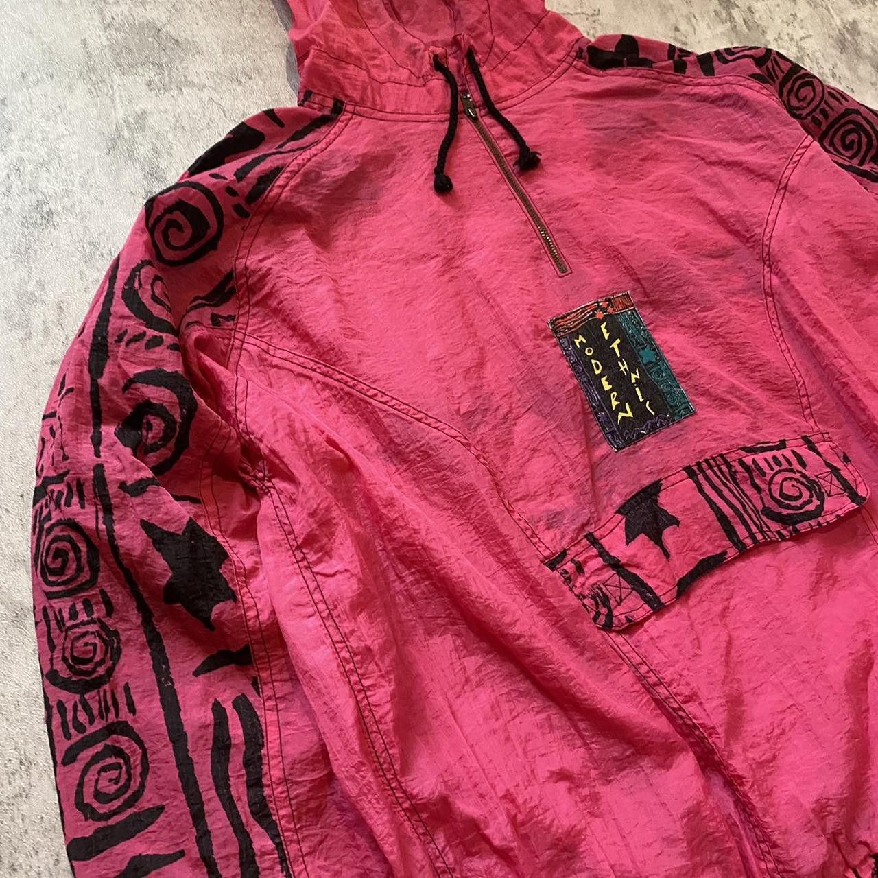 Adidas 90s Vintage Adidas Take out Red and black Aztec Size US M / EU 48-50 / 2 - 5 Thumbnail
