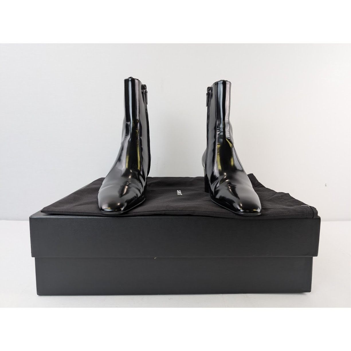 Saint Laurent Paris o1rshd1 70 Zipped Boots in Nero Size US 8.5 / EU 41-42 - 18 Thumbnail