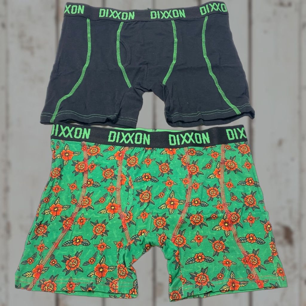 Vintage Dixxon Flannel Co. Premium Boxer Briefs Mens 2XL Green Red Black 2Pk NEW Size 48R - 1 Thumbnail