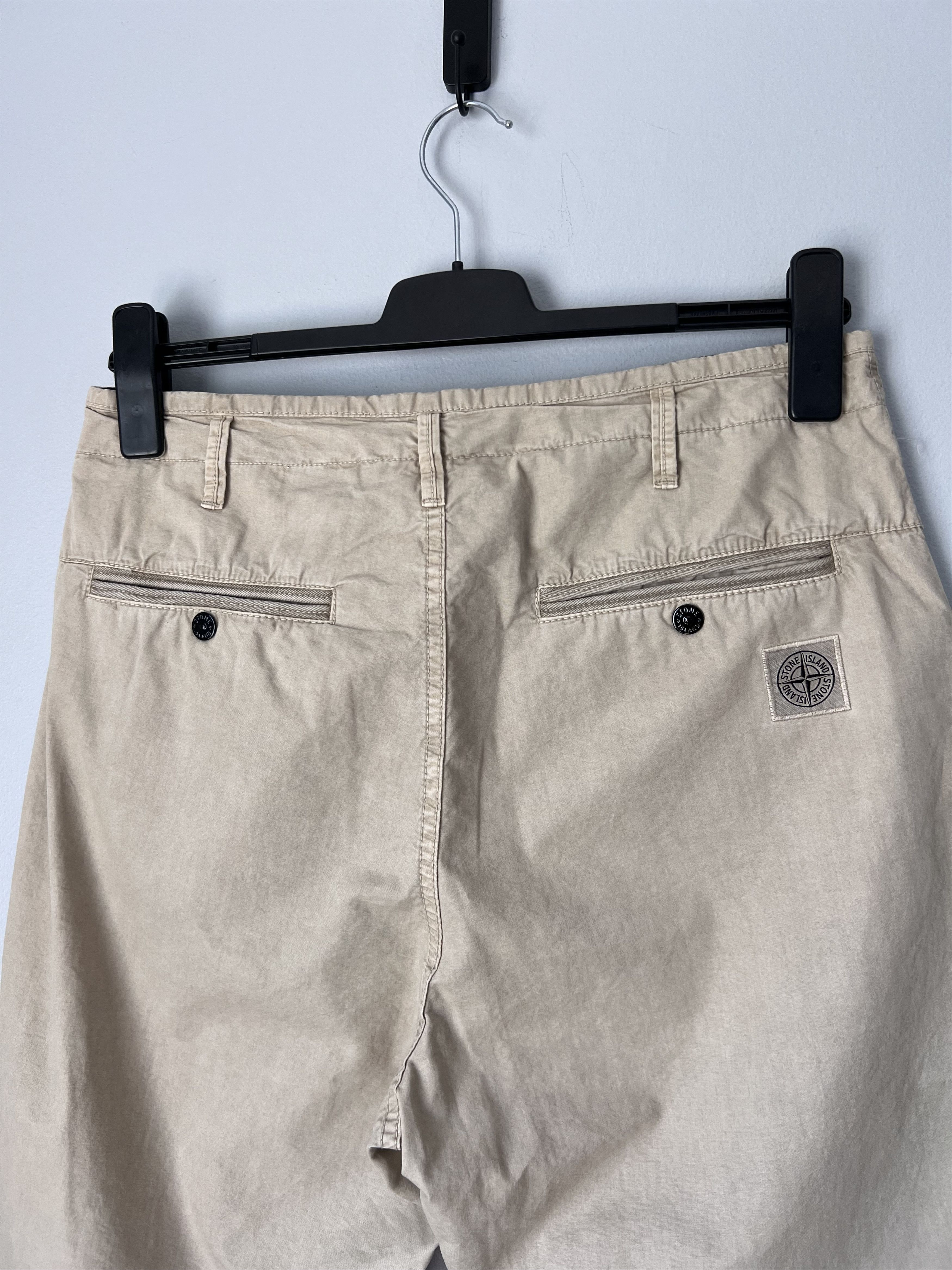 Stone Island Stone Island Brushed Cotton Chino Pants in Beige Size US 31 - 5 Thumbnail