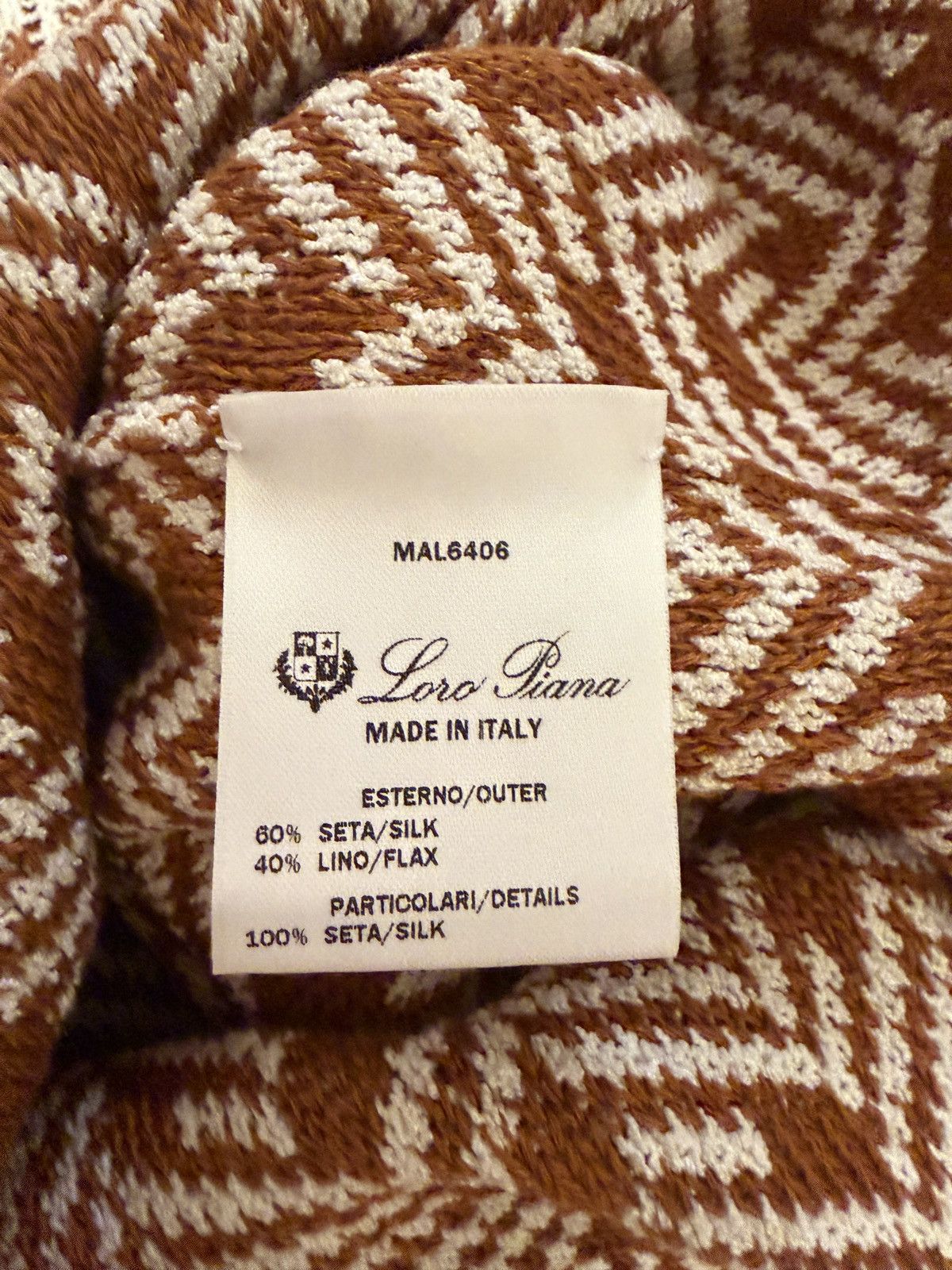 Loro Piana Sweater In Whitekummel Jacquard Size US M / EU 48-50 / 2 - 6 Thumbnail