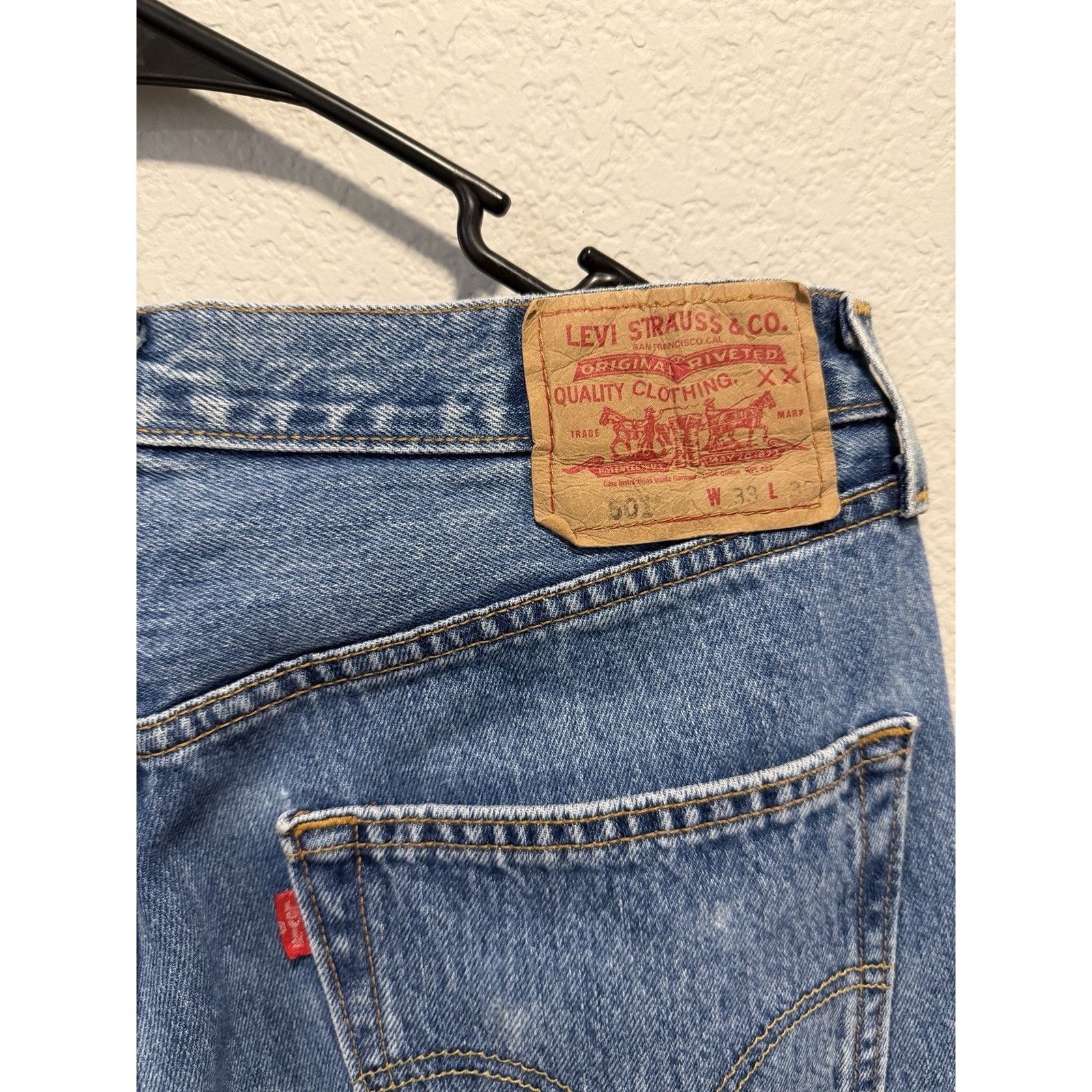 Levi's Levi’s 501 Jeans 33x30 Denim Button Fly 501-0193 Vintage Size US 32 / EU 48 - 8 Thumbnail