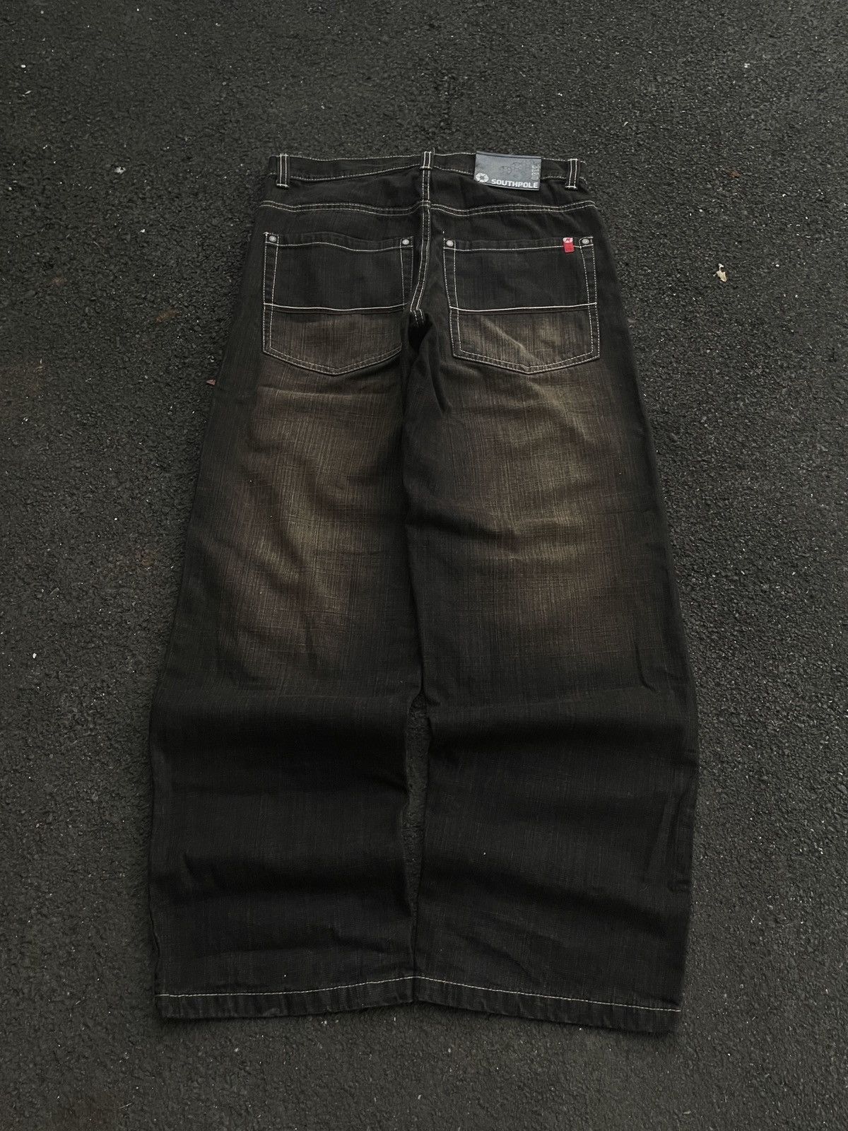 VINTAGE SOUTHPOLE RED TAB BLACK WASH JEANS VINTAGE