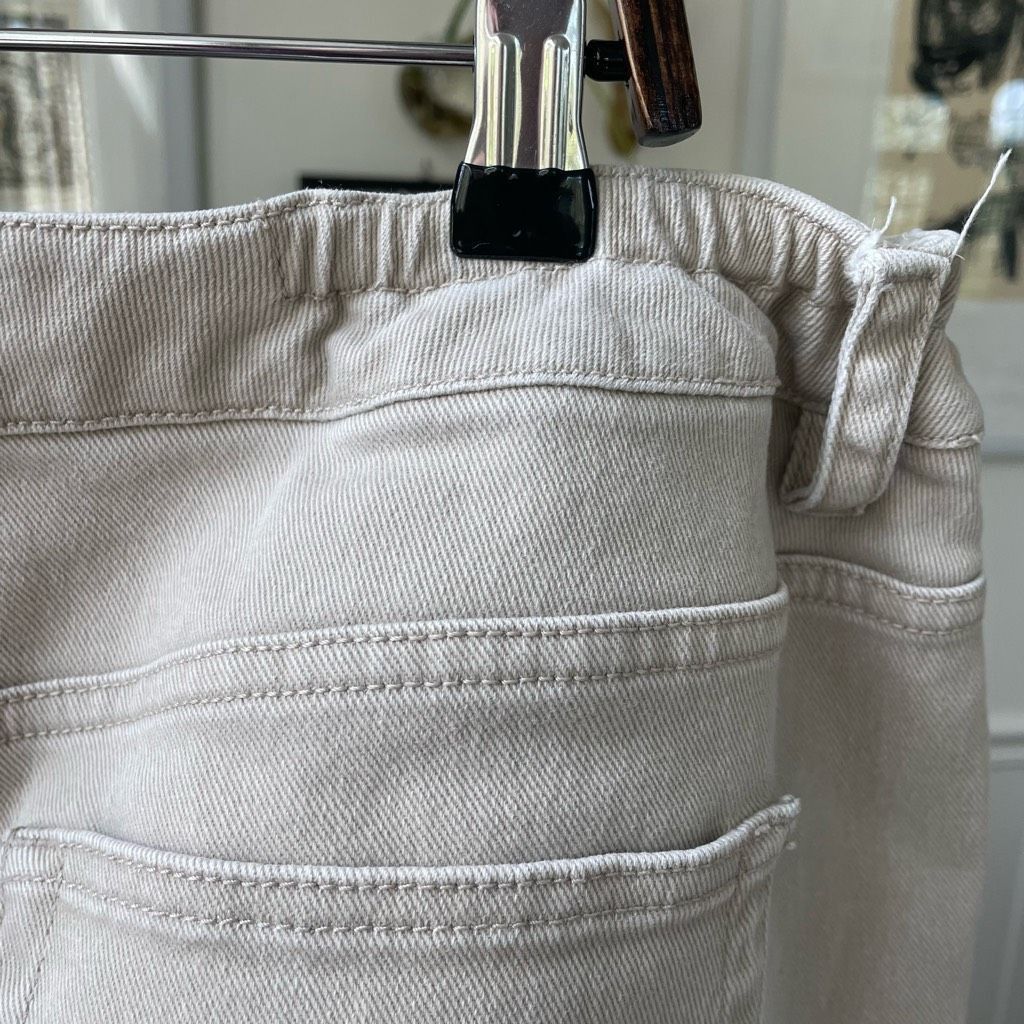 Liz Claiborne Liz Claiborne Beige Denim Straight Leg Jeans 18W Petite Size 40" / US 18 - 3 Thumbnail