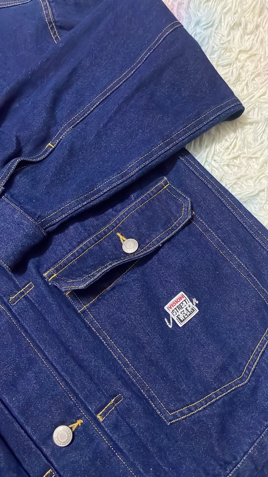 Vintage × Vision Streetwear Vision Streetware Denim Jacket Size US L / EU 52-54 / 3 - 12 Thumbnail