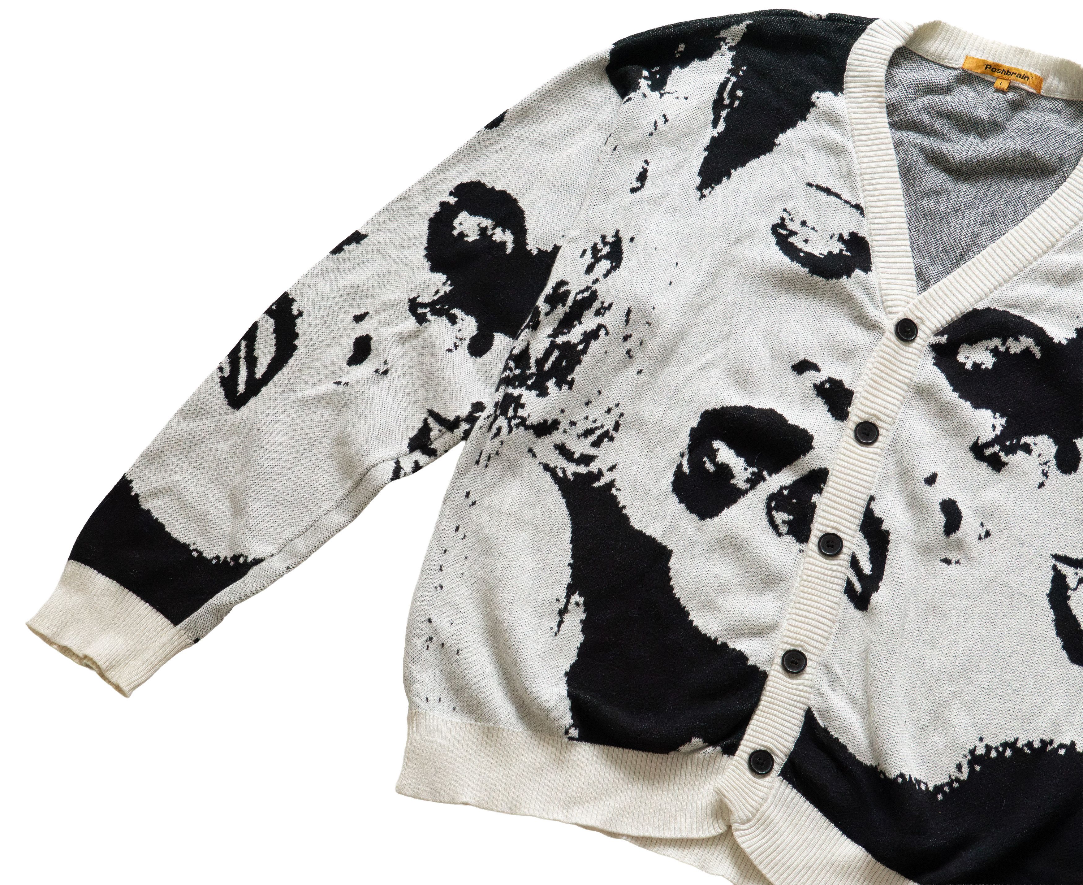 Japanese Brand Archival Japanese Knit Cardigan Vintage Avant Garde y2k Size US L / EU 52-54 / 3 - 3 Thumbnail