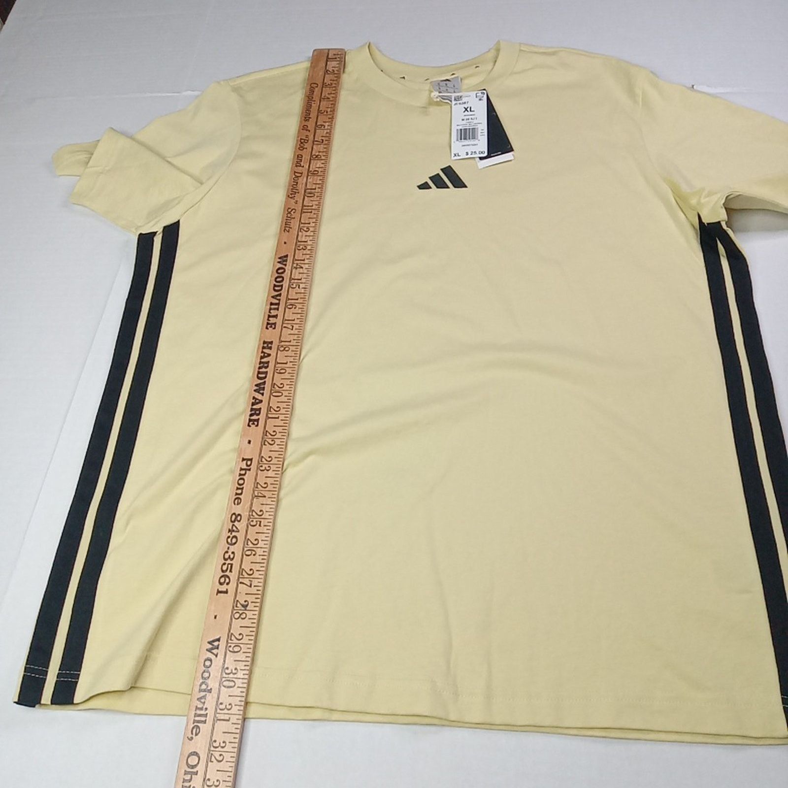 Adidas Adidas T-Shirt Men's XL Essentials Single Jersey Yellow NWT Size US XL / EU 56 / 4 - 5 Thumbnail