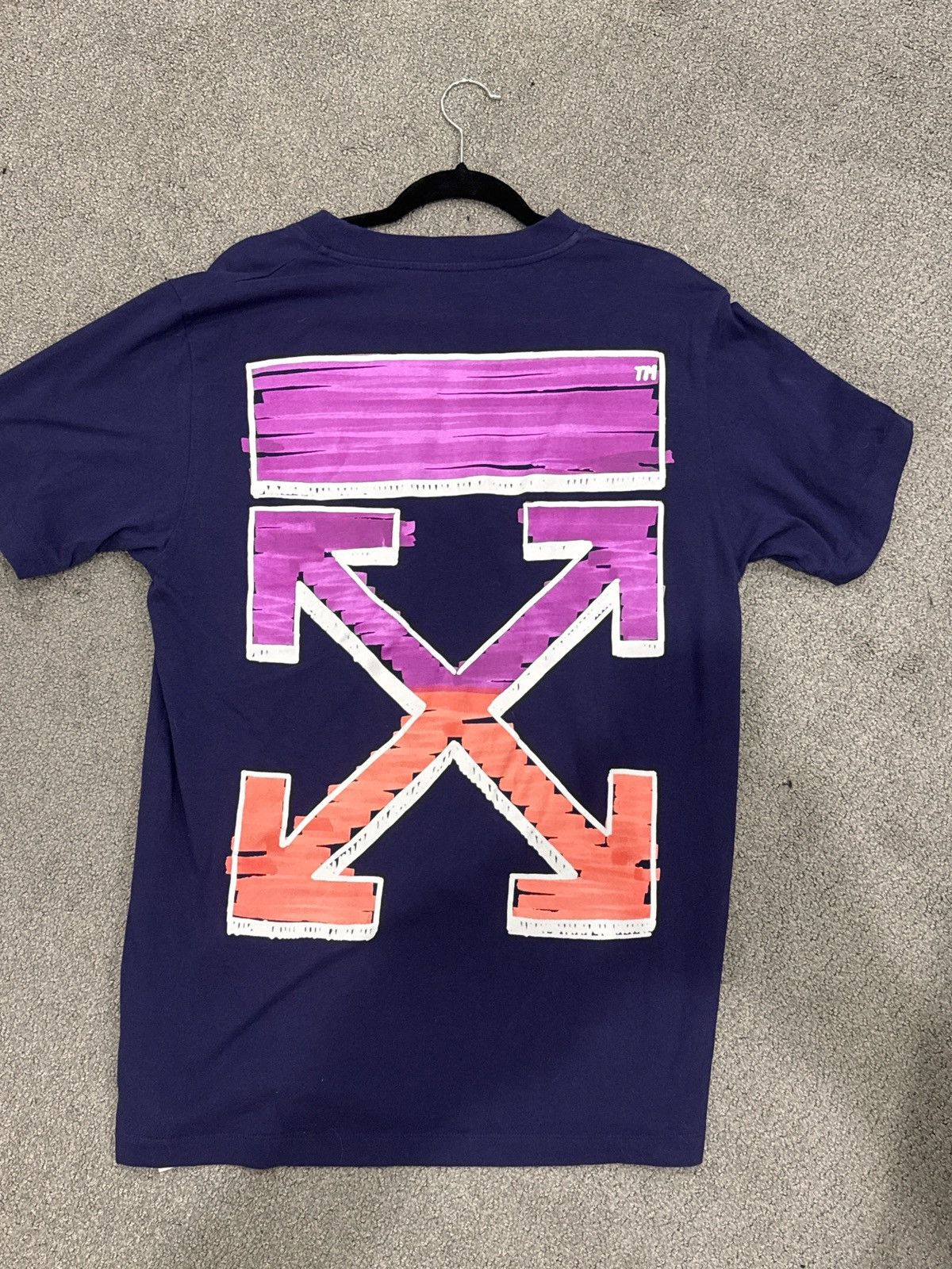 Off-White Off-white marker two tone t-shirt Size US L / EU 52-54 / 3 - 2 Thumbnail