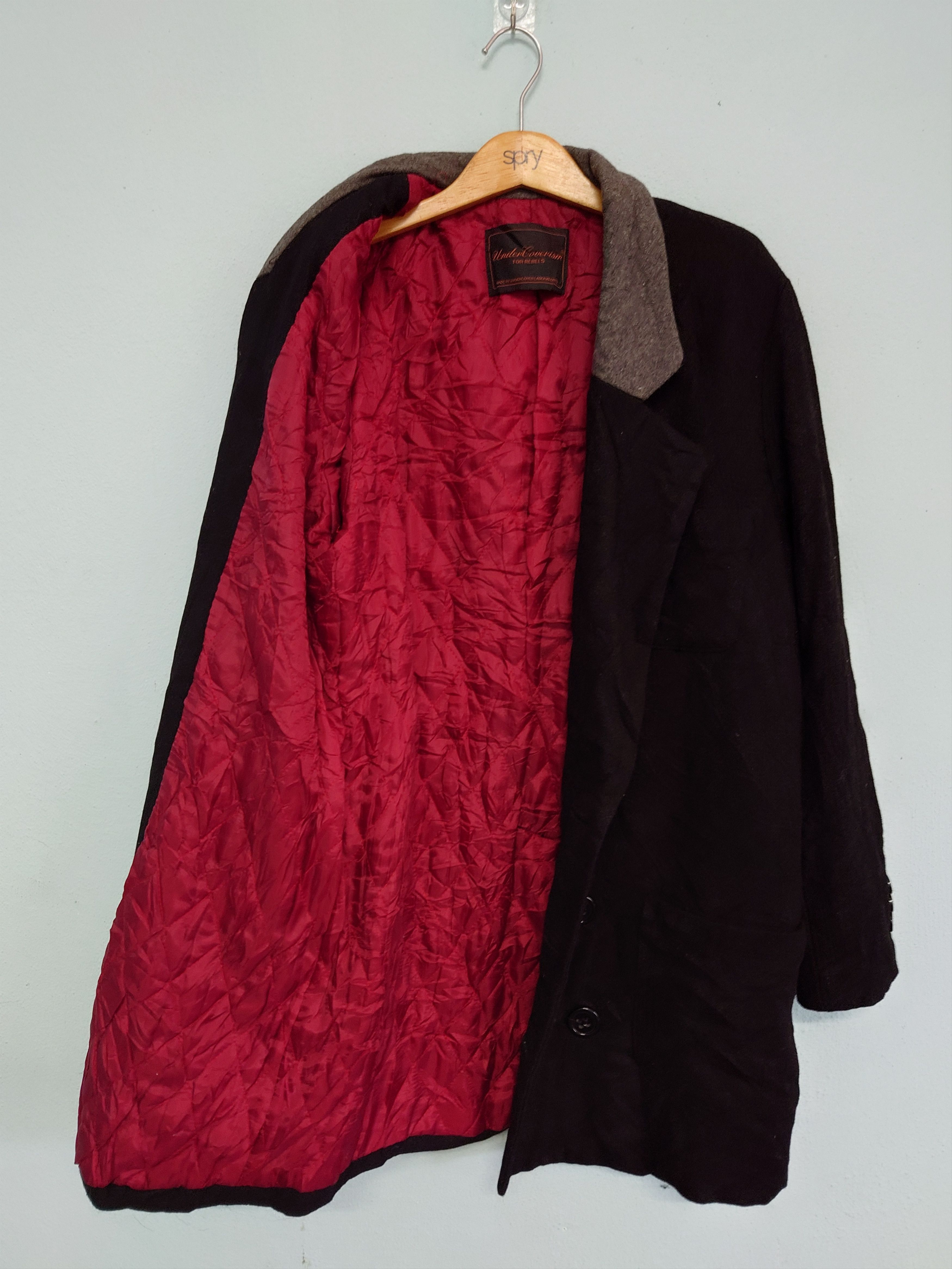Undercover Undercoverism For Rebel 90s Distress Wool Blazer Jacket Size US M / EU 48-50 / 2 - 3 Thumbnail