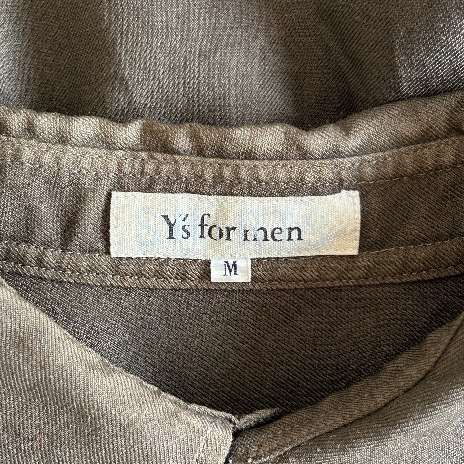 Yohji Yamamoto Yohji Yamamoto 90s Y's for men Olive Wool Shirt Size US M / EU 48-50 / 2 - 5 Thumbnail