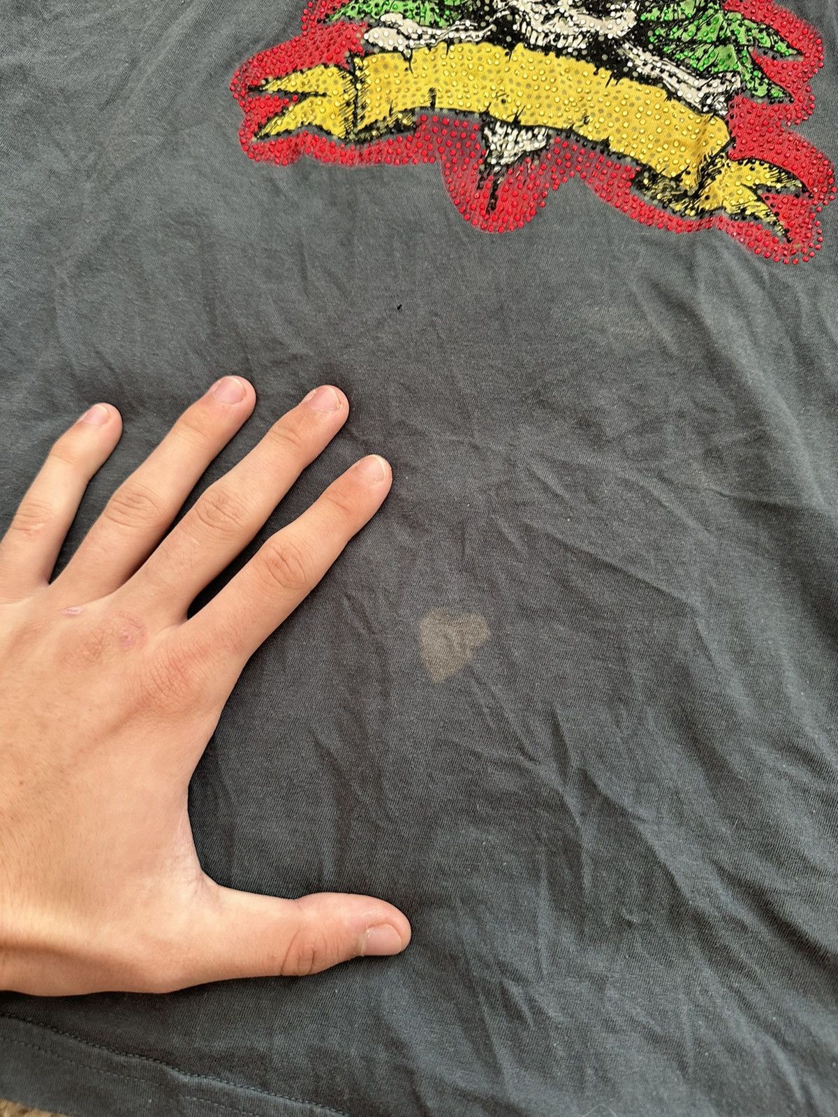 Ed Hardy 🔥VINTAGE ED HARDY RHINESTONES LOGO T-SHIRT🔥 Size US M / EU 48-50 / 2 - 7 Thumbnail