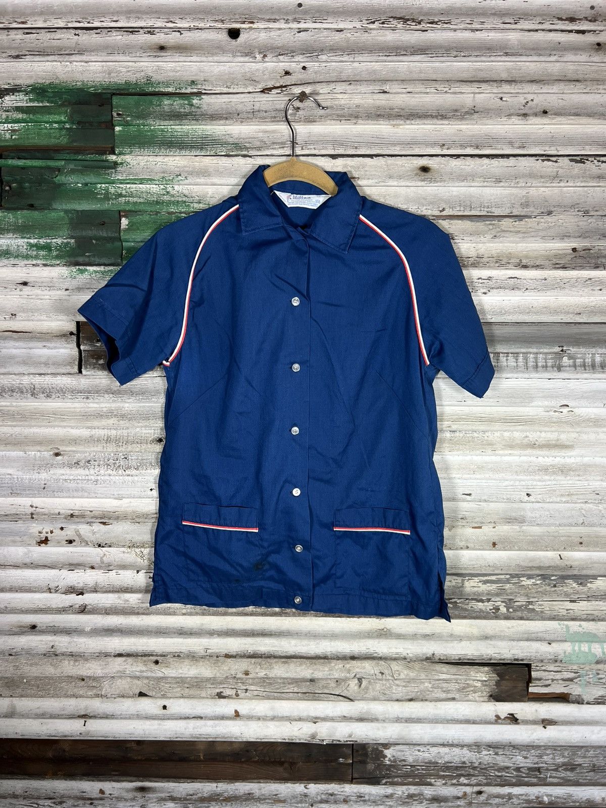 Vintage Vintage 70s Bowling Shirt Size US S / EU 44-46 / 1 - 2 Thumbnail