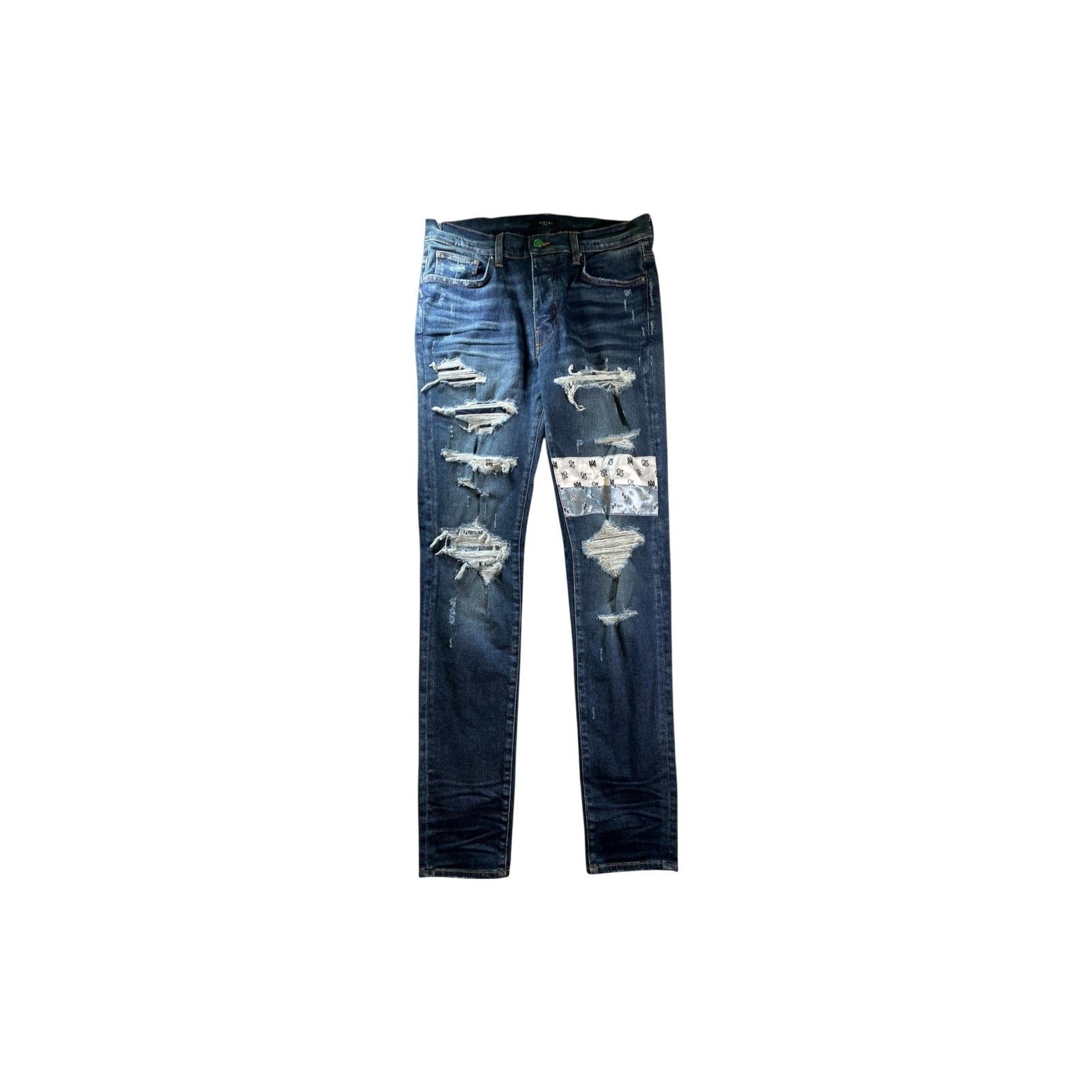 Amiri Amiri "Paisley MA" Navy Wash Jeans Size US 34 / EU 50 - 1 Thumbnail