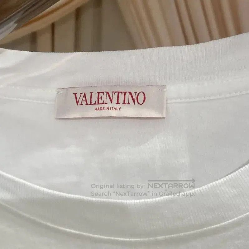 Valentino Valentino White Cotton T-Shirt for Women . Size L / US 10 / IT 46 - 3 Thumbnail