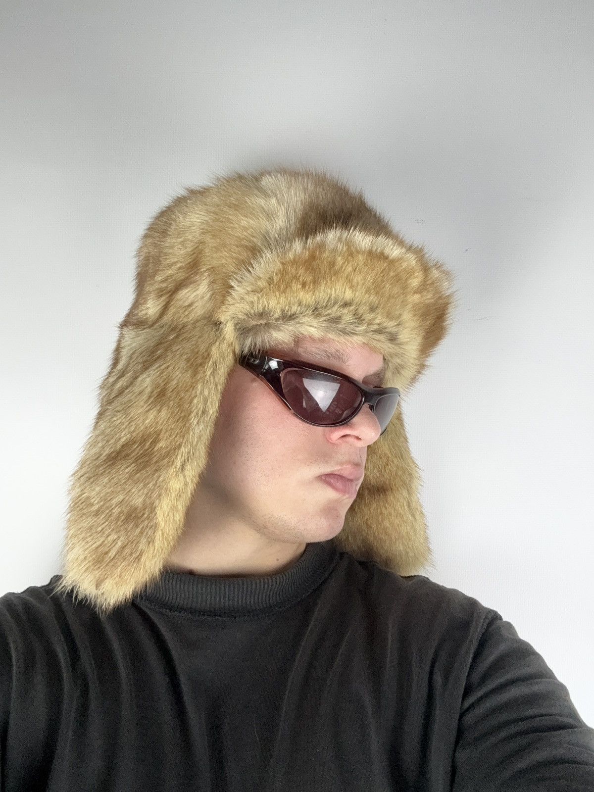 Hysteric Glamour Vintage 00s Fur Mohair Fuzzy Ushanka Y2K Opium Hype Rare OS Size ONE SIZE - 9 Thumbnail