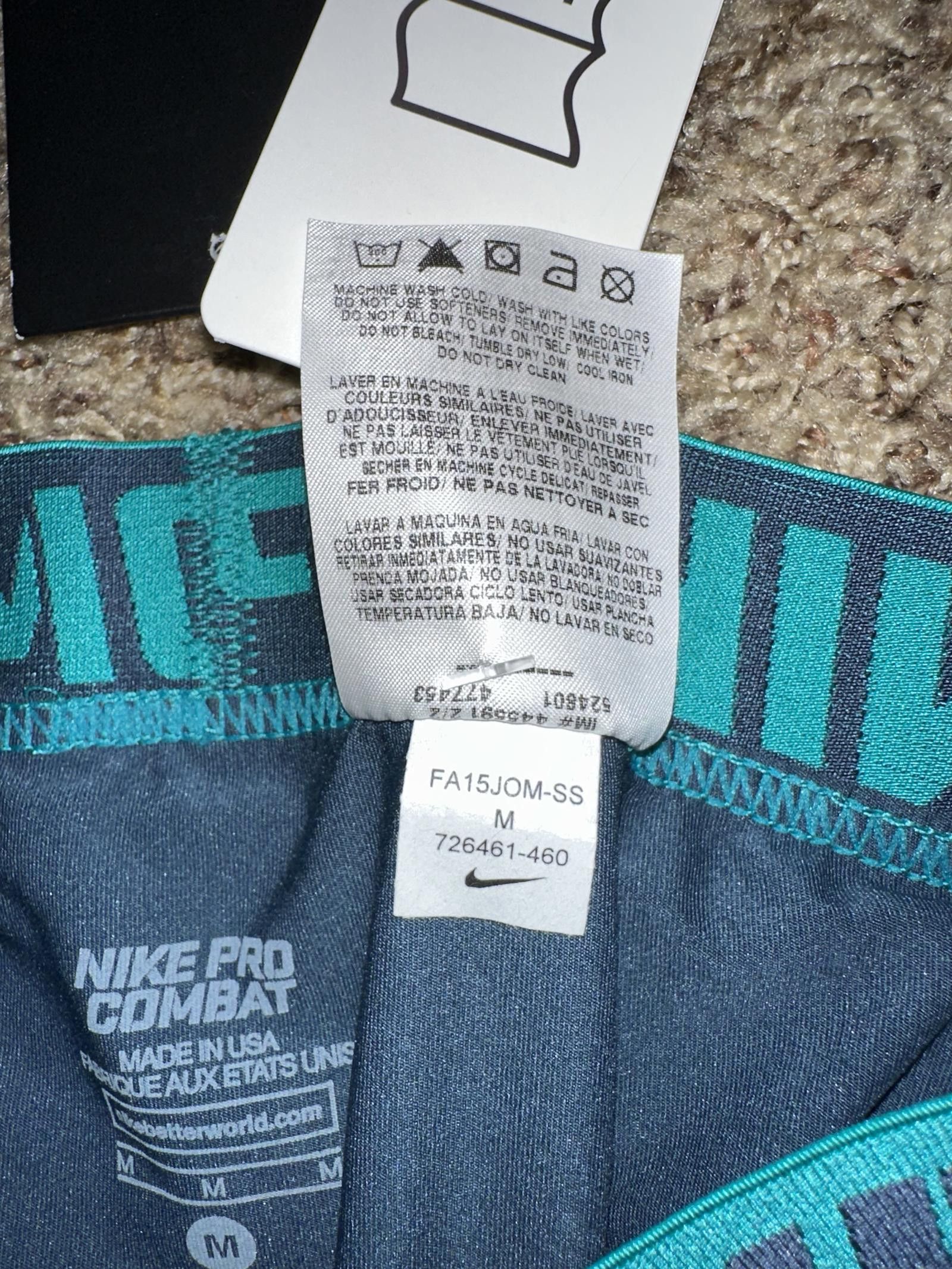 Nike RARE Nike Big Kids (Boy’s) Pro Combat Core Compression Shorts Sample MADE IN USA Size US 26 / EU 42 - 7 Thumbnail