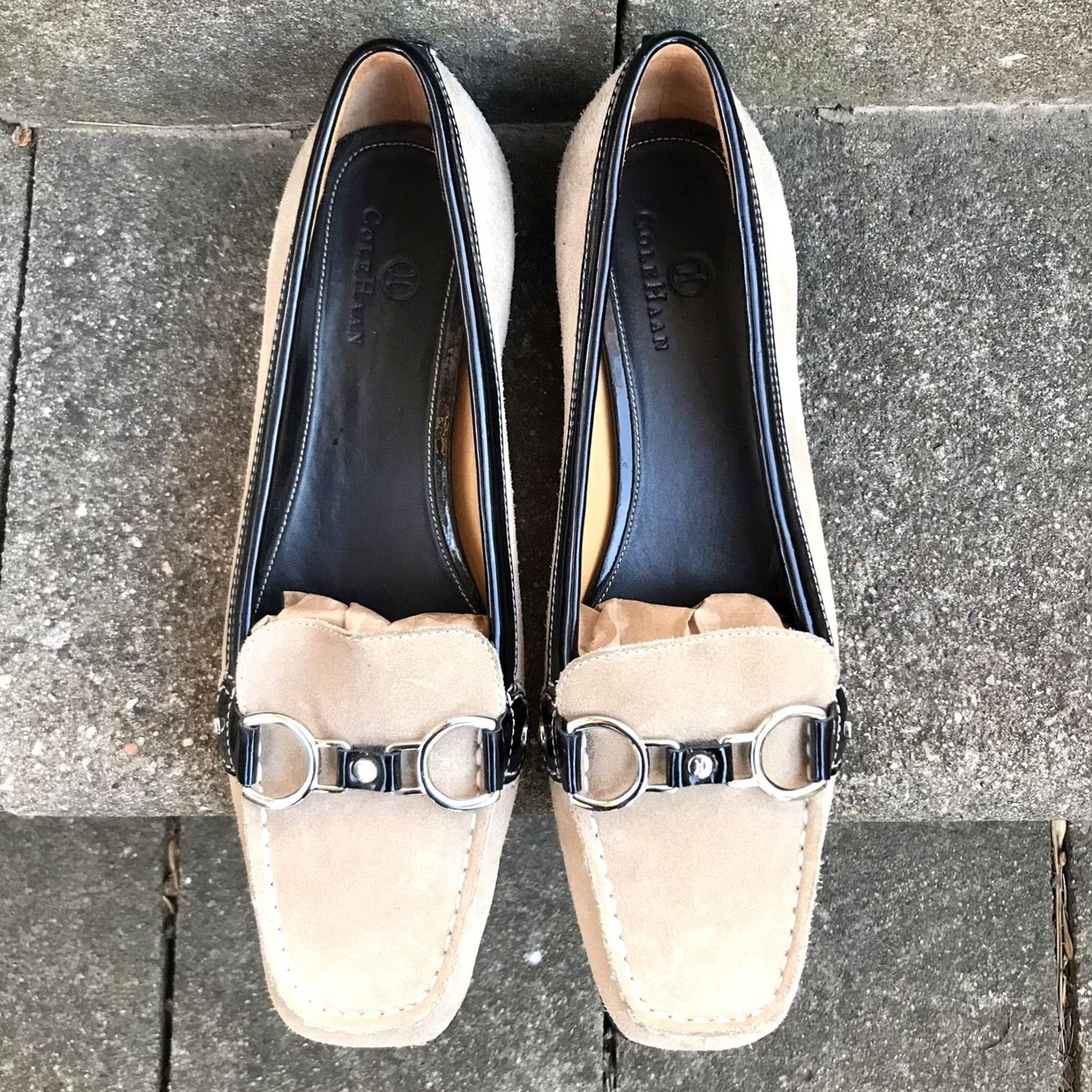 Cole Haan Cole Haan Brown Leather NikeAir Horsebit Slip-On Flats Loafers 7.5 AA Size US 8 / IT 38 - 4 Thumbnail