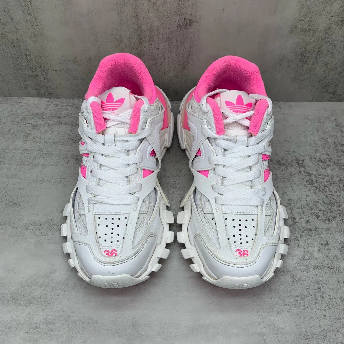 Balenciaga Balenciaga Track x Adidas White/Pink 36 98 New LX1261 Size US 5.5 / IT 35.5 - 4 Thumbnail