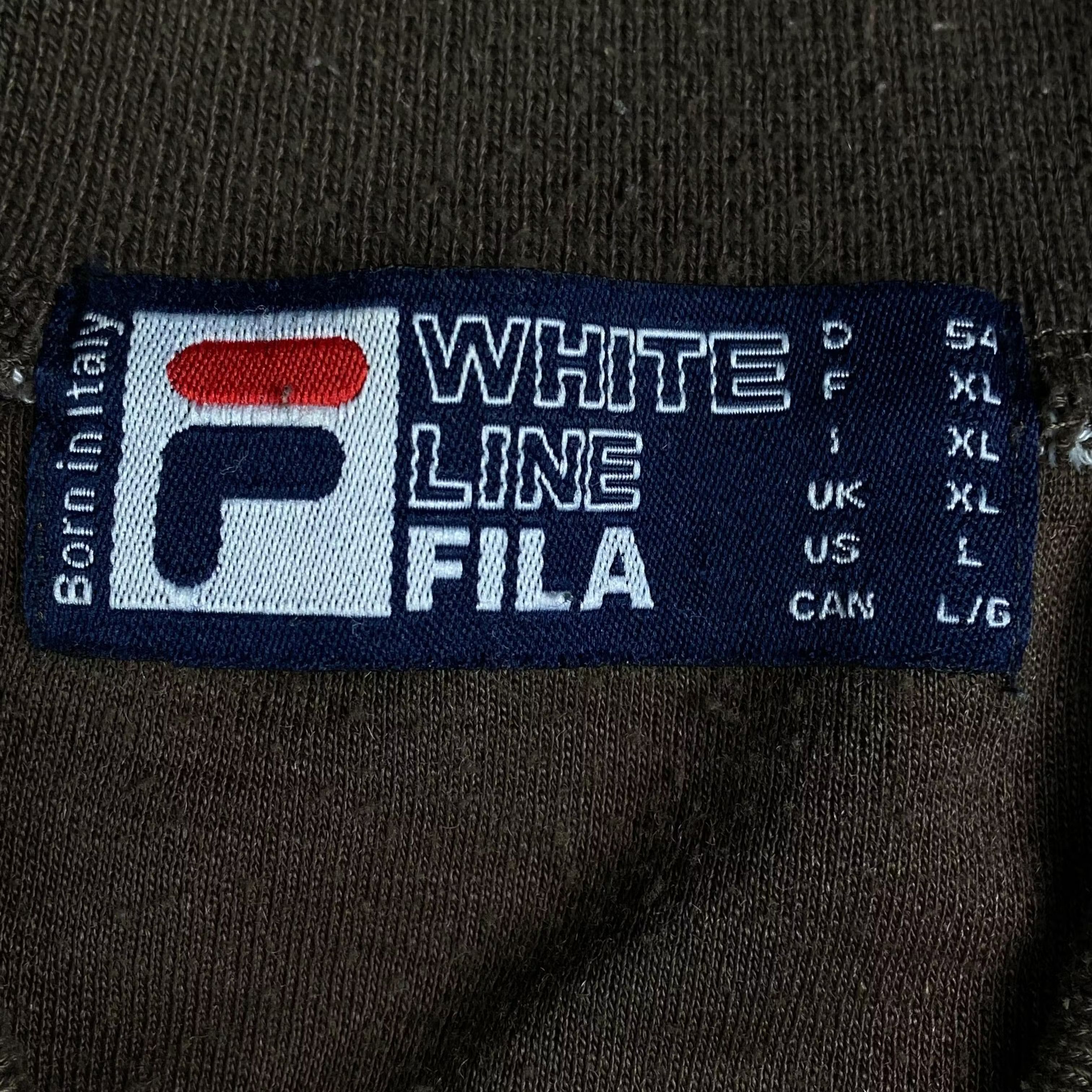 Fila × Vintage Mens Sweater Fila Bomber Vintage Size XL Full Zip Brown Size US XL / EU 56 / 4 - 6 Thumbnail