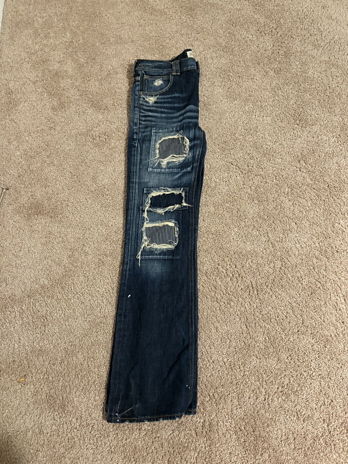 Japanese Brand JP striped jeans Size US 27 - 2 Thumbnail