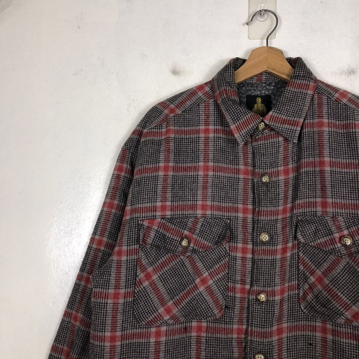 Japanese Brand 📌VINTAGE FLANNEL SHIRT JACKET TURNING POINT TARTAN DESIGN Size US L / EU 52-54 / 3 - 8 Thumbnail