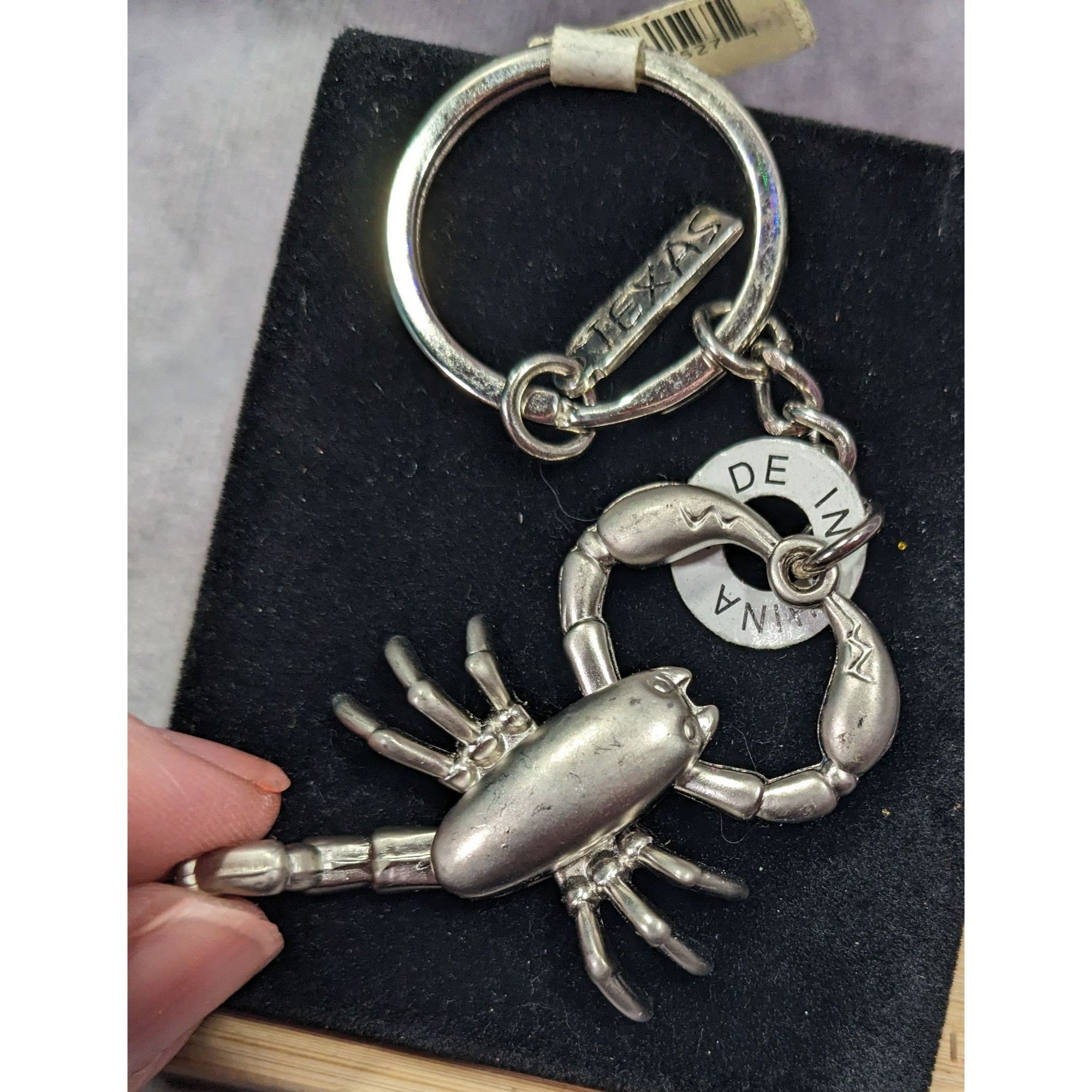 Other Texas Articulated Scorpion Souvenir Silver Tone Keychain Size ONE SIZE - 7 Thumbnail