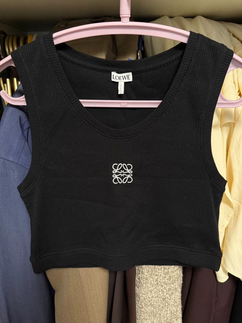 Loewe Loewe Black Basic Sleeveless Tank Top - dmc Size US S / EU 44-46 / 1 - 1 Thumbnail