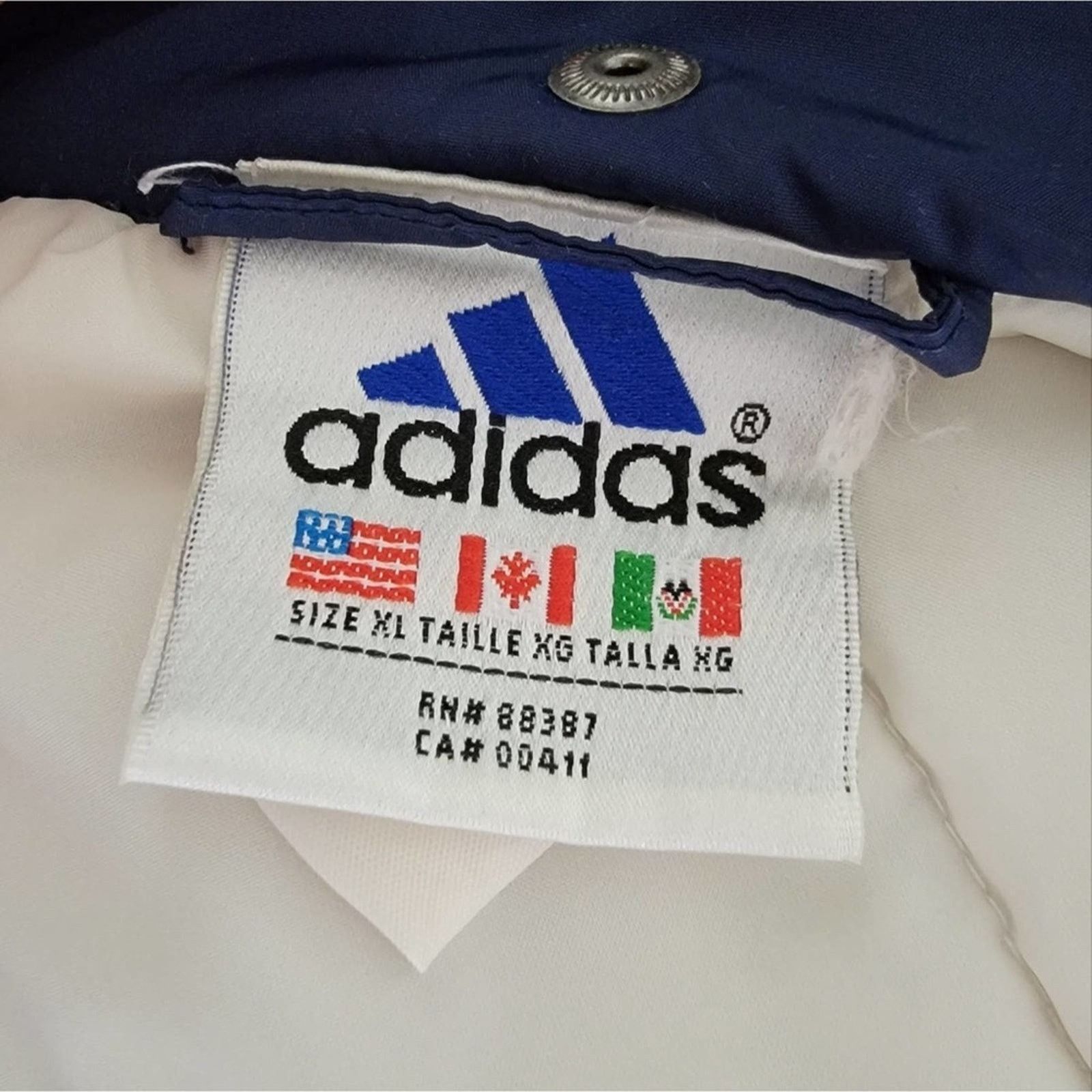 Adidas Vintage Y2k adidas Quilted Puffer Jacket Parka - XL Size US XL / EU 56 / 4 - 9 Thumbnail