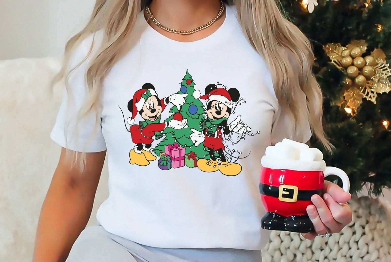 Designer × The Unbranded Brand Christmas Shirt, Merry Christmas Party Shirt Size XL / US 12-14 / IT 48-50 - 1 Thumbnail