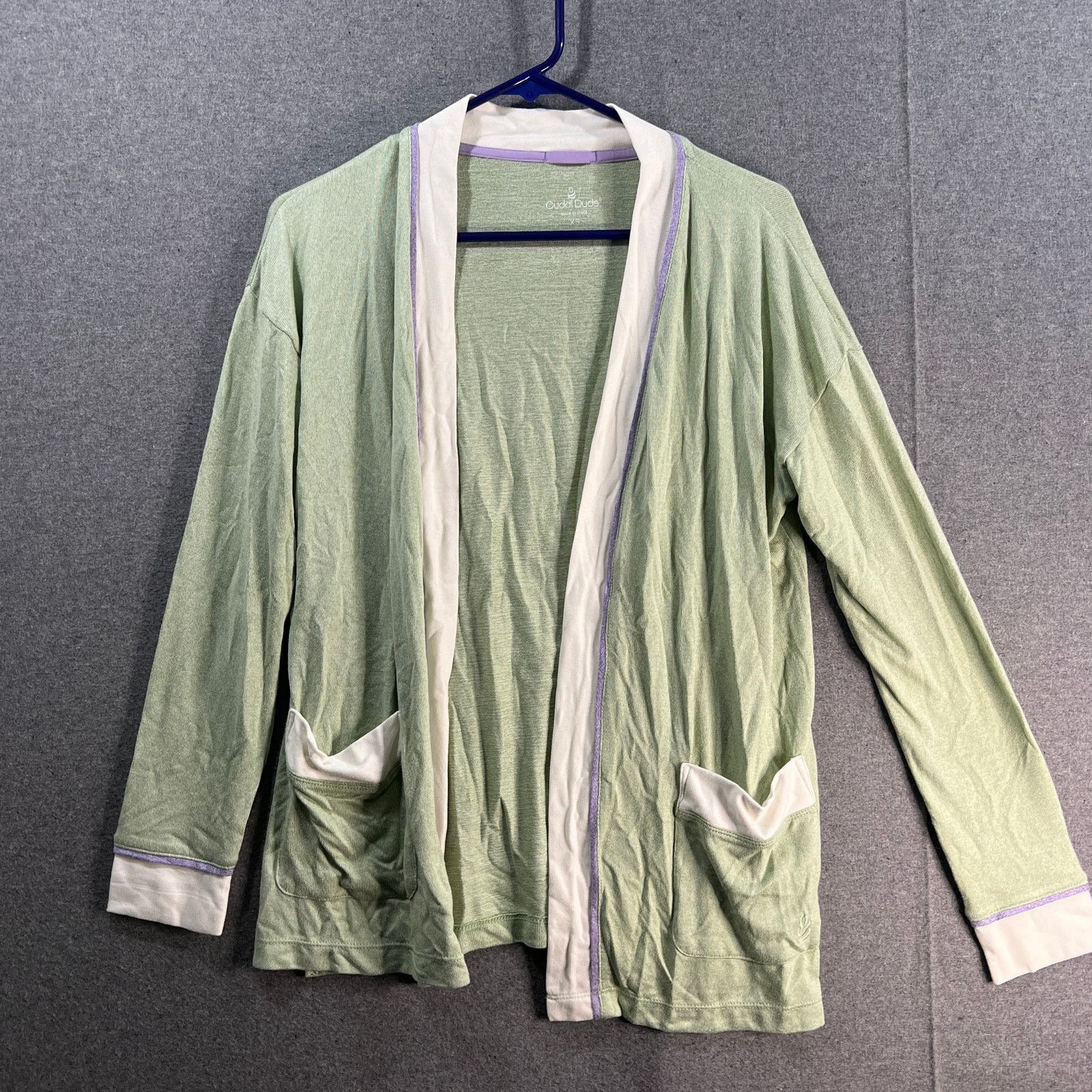 Other Cuddl Duds Seriously Soft Open-Front Cardigan Green Size XS / US 0-2 / IT 36-38 - 1 Thumbnail