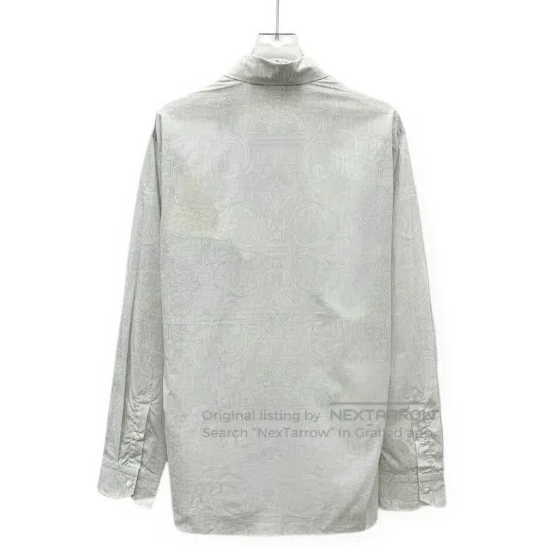 Fendi Fendi size 40 Grey logo pattern all-over print cotton colla Size US XS / EU 42 / 0 - 2 Thumbnail