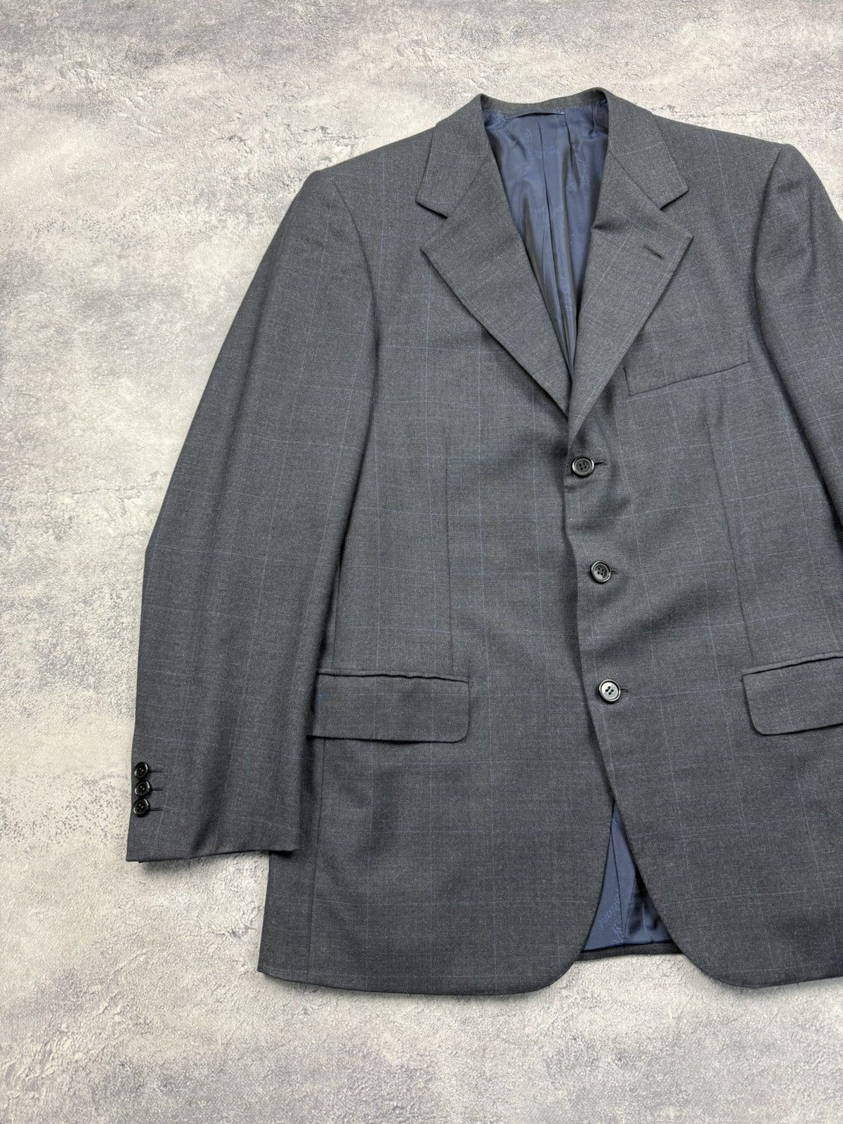Brioni Brioni Super 150’s Wool Check Nomentano Blazer Suit Jacket Size 40R - 6 Thumbnail