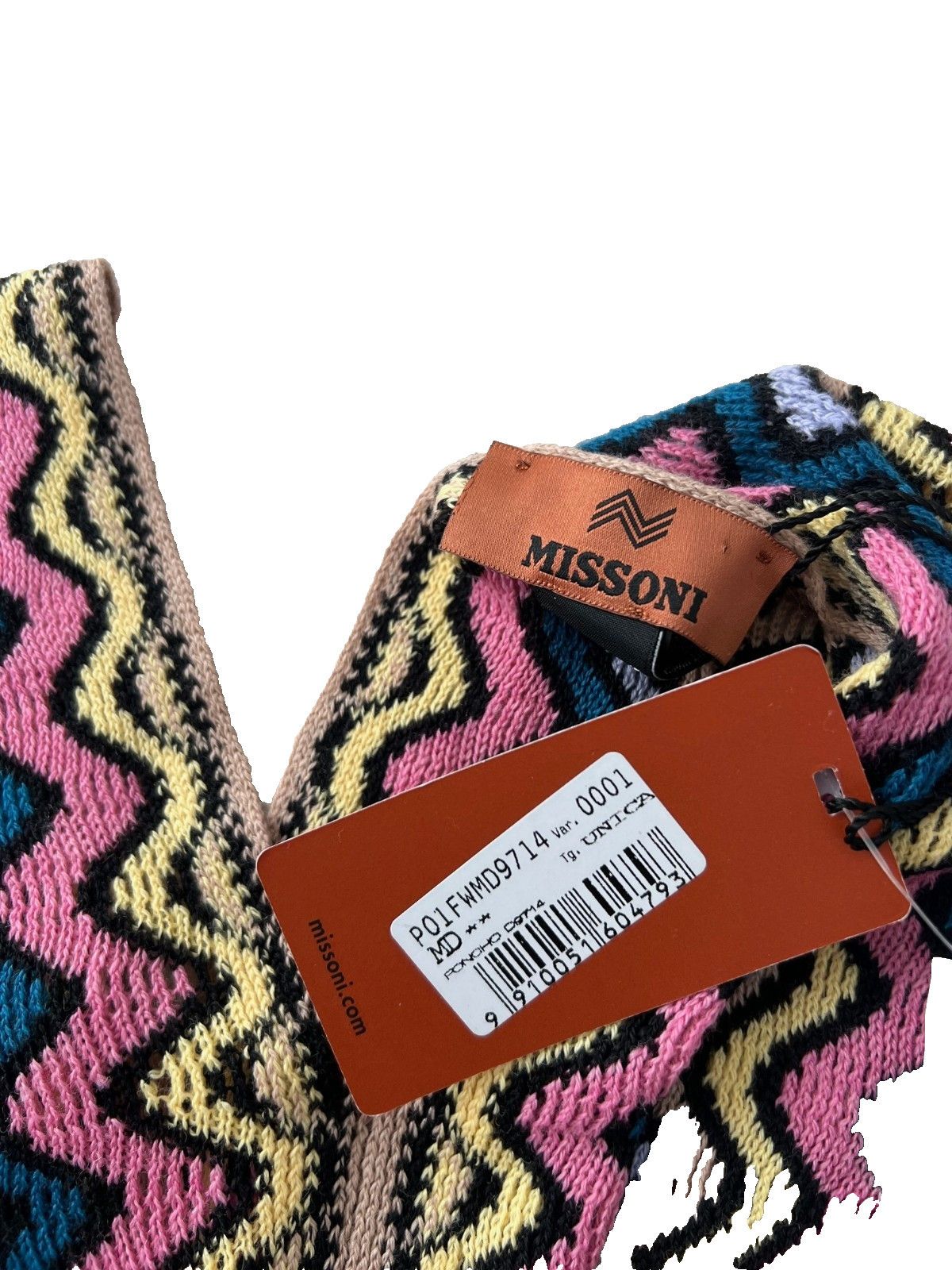 Missoni Missoni ZigZag Fringed Knit Shawl Poncho Size S / US 4 / IT 40 - 3 Thumbnail