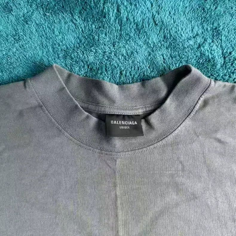 Balenciaga Balenciaga Wheat穗 BB Letter Washed Distressed Short Sleeve Size US S / EU 44-46 / 1 - 4 Thumbnail