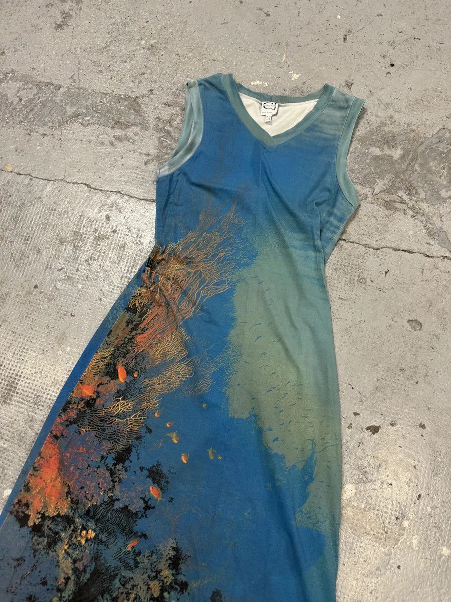 Roberto Cavalli SS1998 Cavalli Blue Coral Ocean Dress Size M / US 6-8 / IT 42-44 - 5 Thumbnail